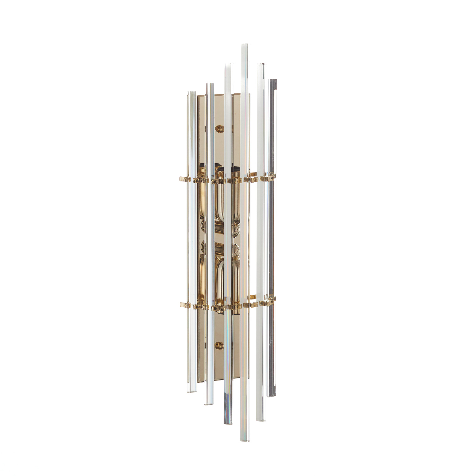 Austrolux Ontario wall light, 41 cm, 24 K gold-plated, glass